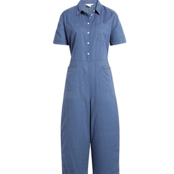 Caslon Linen Blend Utility Jumpsuit - Picture 1 of 8